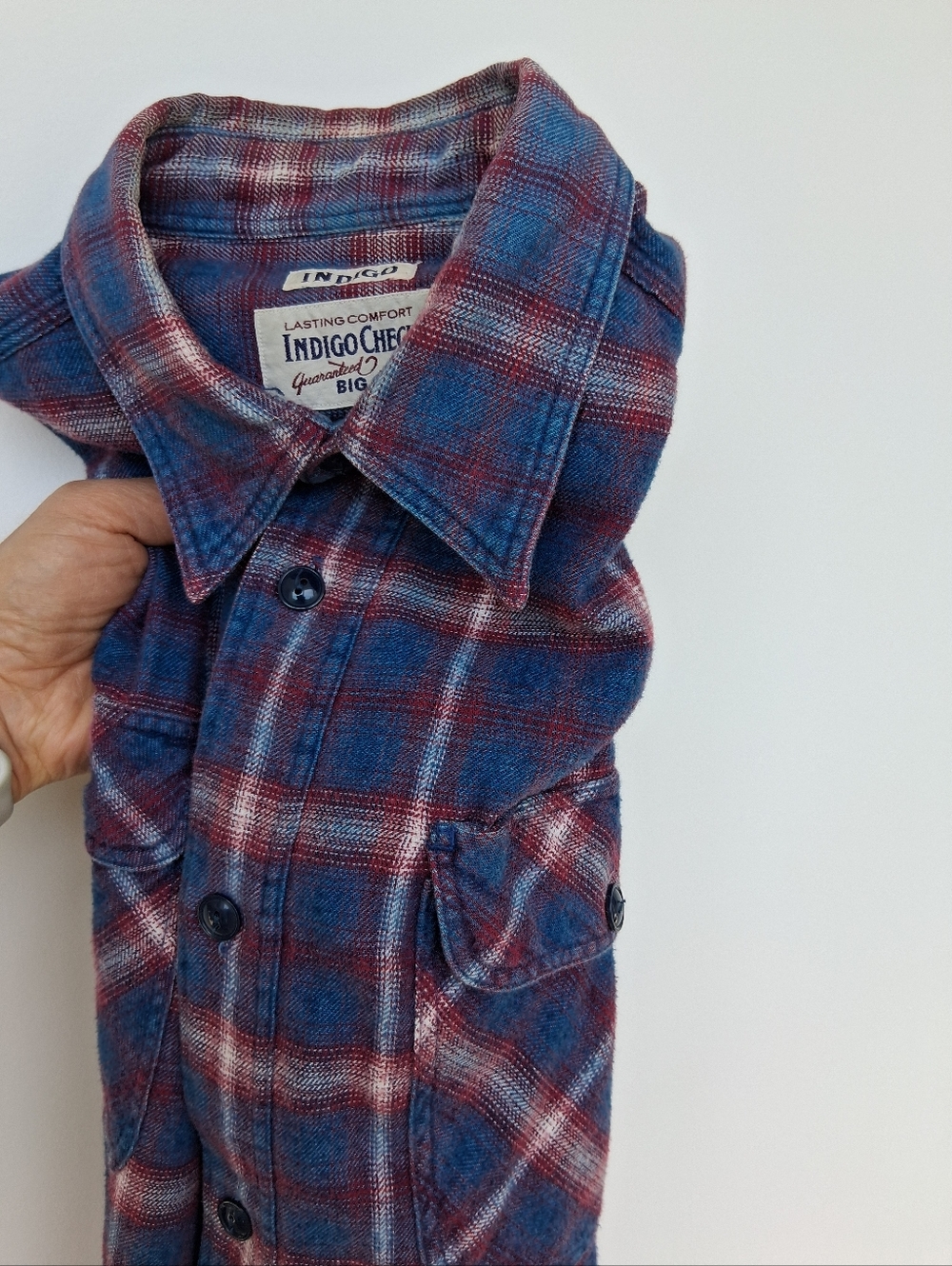 Big John Flannel Plaid Button-Down Shirt - Picture 14 of 15